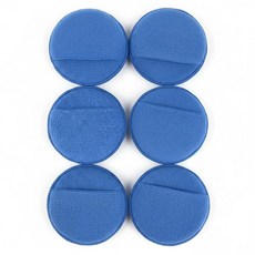 자동차 왁스 어플리케이터 극세사 패드 자동 디테일링 및 패드(5인치 초소프트 핑거 미세 포켓이 폼 청소를 6팩 폴리싱 버핑 있는 위한 파란색)