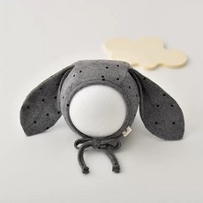 圓點兔耳造型帽