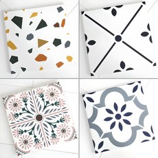 클린업 몬테라 조립식 데코 베란다 타일 테라스 바닥재 마루 데크 12p, 8.몬테라_플로렌-핑크, 12개