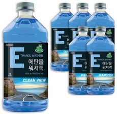 청개구리 사계절 에탄올 워셔액 2L 6개, 1세트