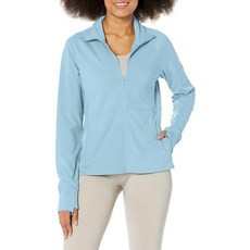 Jockey 여성용 풀 지퍼 액티브 요가 재킷 카모 화이트 XL