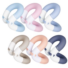 아이워너 더블 에어 넥튜브 유아 유소년 성인 수영장 계곡 워터파크 물놀이 안전용품 구명조끼, 캔디핑크