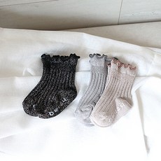 비니유니 블링샤반짝이 베이비 양말 3켤레 1set