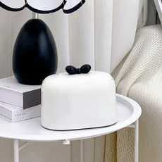 하니모니 리본 원터치 미니 휴지통 화장대 쓰레기통, one touch_W