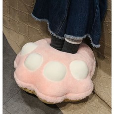 可愛卡通暖腳神器冬季床上暖足暖足寶辦公室被窩毛絨全腳包不插電, 粉色貓爪爪保暖足部神器告別男朋友