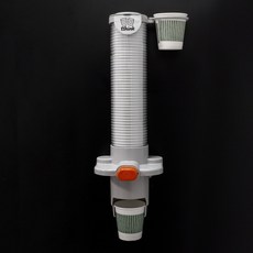 tthink 종이컵 깔끔 정리 보관 디스펜서, 1개, 그레이