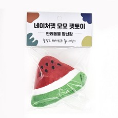 강아지 봉제 애착인형 모모 수박 봉제장난감 네이처펫, 1개