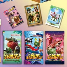 美國Ai山海經卡牌國外山海經卡包加厚鎏金閃卡學生兒童禮品週邊 山海經卡片 山海經卡牌 山海經卡包