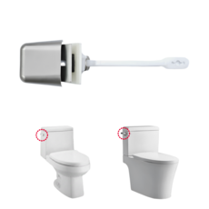 오아스튜디오 국산 양변기 핸들 무광 사틴색상 2개1세트 물내림 손잡이 양변기 레버 변기 부속품, 무광 사틴