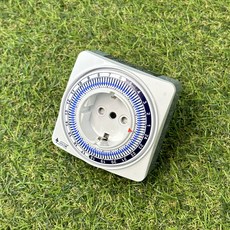 국산 서준전기 고용량 타이머 콘센트 하이블루 자동 전등전원 전기 절감기 24 시간 타임스위치 간판, SJP-CP16H, 1개, free size