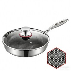 Majesun 스텐레스통5중 316 스테인리스 벌집코팅 인덕션 겸용 후라이팬, 1개, 28cm