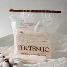 메르슈 무표백 순면 건티슈, 55g, 150매, 3개