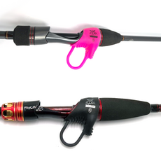 아쿠아엑스 선상낚시 고리 핑거그립 낚시대 분실방지, 낚시대 고리 핑거그립 L 블랙, 1개