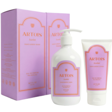 향수를 담은 아르투아 스칼렛 2종 향수블렌딩 특가세트 미백기능성 톤업 핸드앤바디로션140ml+바디워시500ml 라벤더 베르가못 앰버머스크, 1세트