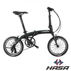 HASA 赫速 F-SL 輕量 3速 鋁合金 摺疊單車 小折, 消光黑, 1個