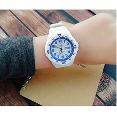 CASIO造型錶 100米防水 上盤可旋轉計時 運動潛水風日期顯示 中性款公司貨保固卡 MRW-200HC, MRW-200HC-4B紅色亮皮錶帶, 1個