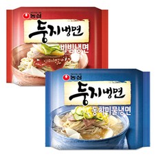 농심 둥지냉면 동치미 물냉면 8봉 +둥지 비빔냉면 4봉, 12개
