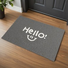 루비코코 코일 아파트 신발장 매트 업소용 현관 발매트, 1개, 그레이