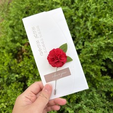 1+1 카네이션브로치+용돈봉투 어버이날 부모님 용돈 이벤트 생신, 1개, 용돈봉투_크림