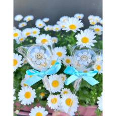 [주문제작]Sweet Bouquet 크리스탈캔디 롤리팝 Sweet Flower, 6개, 포장x