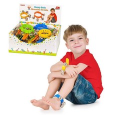 2세 영유아 율동 더 흥겹게 손목 발목 방울팔찌 오감발달 유아악기 타악기, 1개