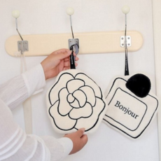 고리 면 폴리에스터 수건 타월 면 혼방 핸드타월 흡수력 빠른, 플라워