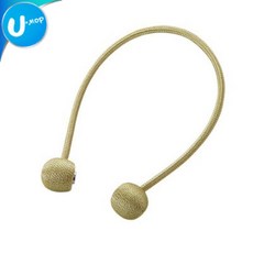 【U-mop】窗簾綁帶 手工編織 窗簾磁扣綁帶 窗簾磁扣 窗簾扣 窗簾磁扣 窗簾束繩 窗簾收納, 1個, 【窗簾綁帶】金色, 金色