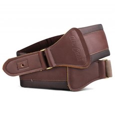 DR Case 加厚皮革款 2.0 電木吉他背帶, 咖啡色, 1個