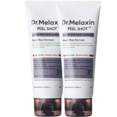 닥터 멜락신 세안제 클렌징폼 필샷 흑미 휩 클렌저 폼클렌징 100ml, 2개