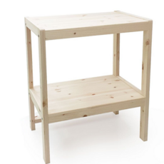 루체트리 렌지대 원목 미니테이블 심플리 2단선반 주방수납