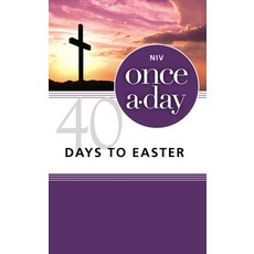 (영문도서) Niv Once-A-Day 40 Days to Easter Devotional Paperback Paperback, Zondervan, English, 9780310421320