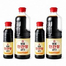 샘표 진간장 금F3 1.7L 2개 + 금F3 500ml 2개