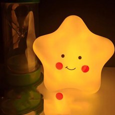 로앤제이 귀여운 동물 캐릭터 LED 무드등 수면등 취침등 조명, 별