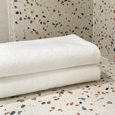 100% 순면 500g 고중량 호텔 도톰한 바스 타월 대형 70x140cm, 1개, 화이트