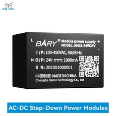 AC DC 스텝 다운 전원 공급 장치 모듈 COJXU AM31 24W24V 24V 저전력 스몰 사이즈 높은 신뢰성 낮은 리플, 한개옵션0