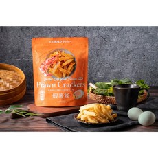 【Ming】買二送一 獨家配方 疲老闆 蝦薯條 蝦餅條 蝦味薯條 空心脆薯 點心零食 休閒零嘴 鹹蛋黃 起司 番茄, 1個