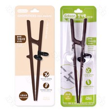 성인젓가락 오른손 브라운 1개 + 왼손 브라운 1개