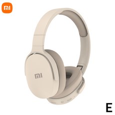 Xiaomi 무선 블루투스 헤드폰 오버 이어 HiFi 스테레오 접이식 경량 헤드셋은 TF 카드 3.5mm Type-C 인터페이스를 지원합니다., [01] Beige