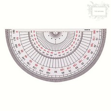 아톰 반원 분도기 180도 각도기 15CM 수학용품 CH150 1개