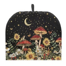 찻주전자 단열 찻주전자를 위한 차 워머 티 코지가 있는 ASQVTIFE 버섯 찻주전자 인퓨저 커버 따뜻한