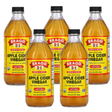 [Bragg] 오가닉 애플 사이다 비니거 473 ml 5 SET, 473ml, 5개