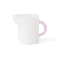 amabro MINI PITCHER 迷你奶罐 玻璃奶罐 共4色, 白x粉, 1個