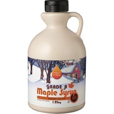 메이플 시럽 1.25kg 그레이드 A 앰버 (풍부한 맛), 1개