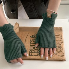 아름무드 골지 니트 핸드워머(그린), 상세페이지 참조
