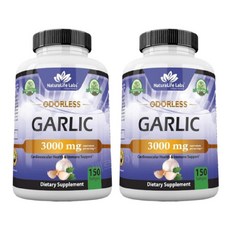 NaturaLife 마늘 갈릭 무취 Garlic 3000mg 150정 2개