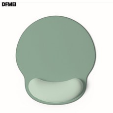 DFMEI 漸變防滑記憶海棉護腕鼠標墊3D舒適慢回彈軟墊加厚橡膠護腕鼠標墊, 1個, 奶霧綠:如圖