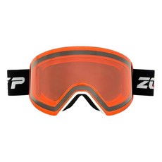 YMTSGEQ OTG 스키 고글 남성 및 여성용 프레임리스 스노우 고글 김 서림 방지 마그네틱 교체 가능한 렌즈 100% 자외선 차단 (블랙 프레임 블랙 스트랩 - 딥 블, W 프레임 블랙 스트랩-라이트 레드