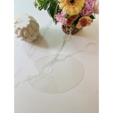 미술언니 투명 아크릴 파렛트, 중20cm30cm