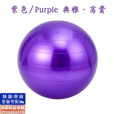 《聯豐樂器》防爆加厚瑜珈球 太鼓球 彈力球 韻律球 普拉提球 平衡球 贈鼓棒 桃園現貨, 紫色,55公分