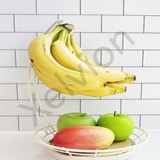 트레분 바나나 걸이 과일 바스켓 선반밑정리바스켓걸이 스텐과일바구니 철제정리함바스켓걸이형 바나나걸이스텐거치대